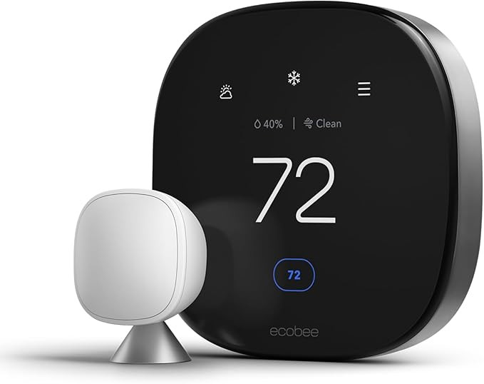 ecobee Smart Thermostat Premium with Smart Sensor and Air Quality Monitor - Programmable Wifi The... | Amazon (US)