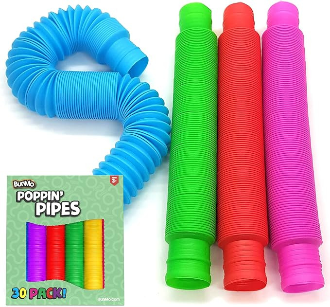 BunMo Pop Tubes Sensory Toys, Fine Motor Skills Stocking Stuffers Toddler Toys, Fidget Toys for S... | Amazon (US)