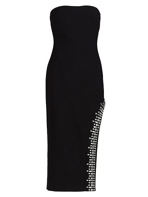 Cinq à Sept Sammy Embellished Strapless Midi-Dress | Saks Fifth Avenue