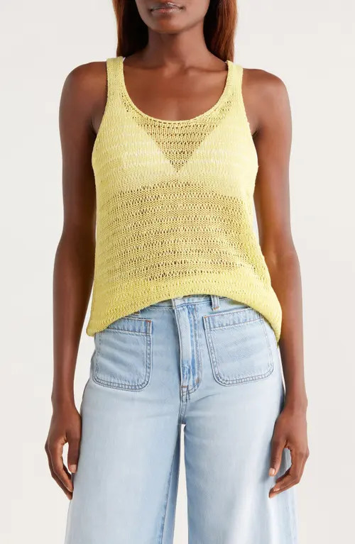 Madewell Linen Sweater Tank Top in Buttermilk at Nordstrom, Size Xx-Small | Nordstrom