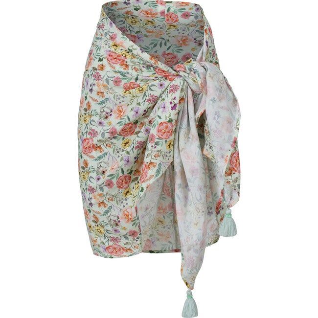 PQ Swim | Little Tassle Sarong (Florals, One Size) | Maisonette | Maisonette