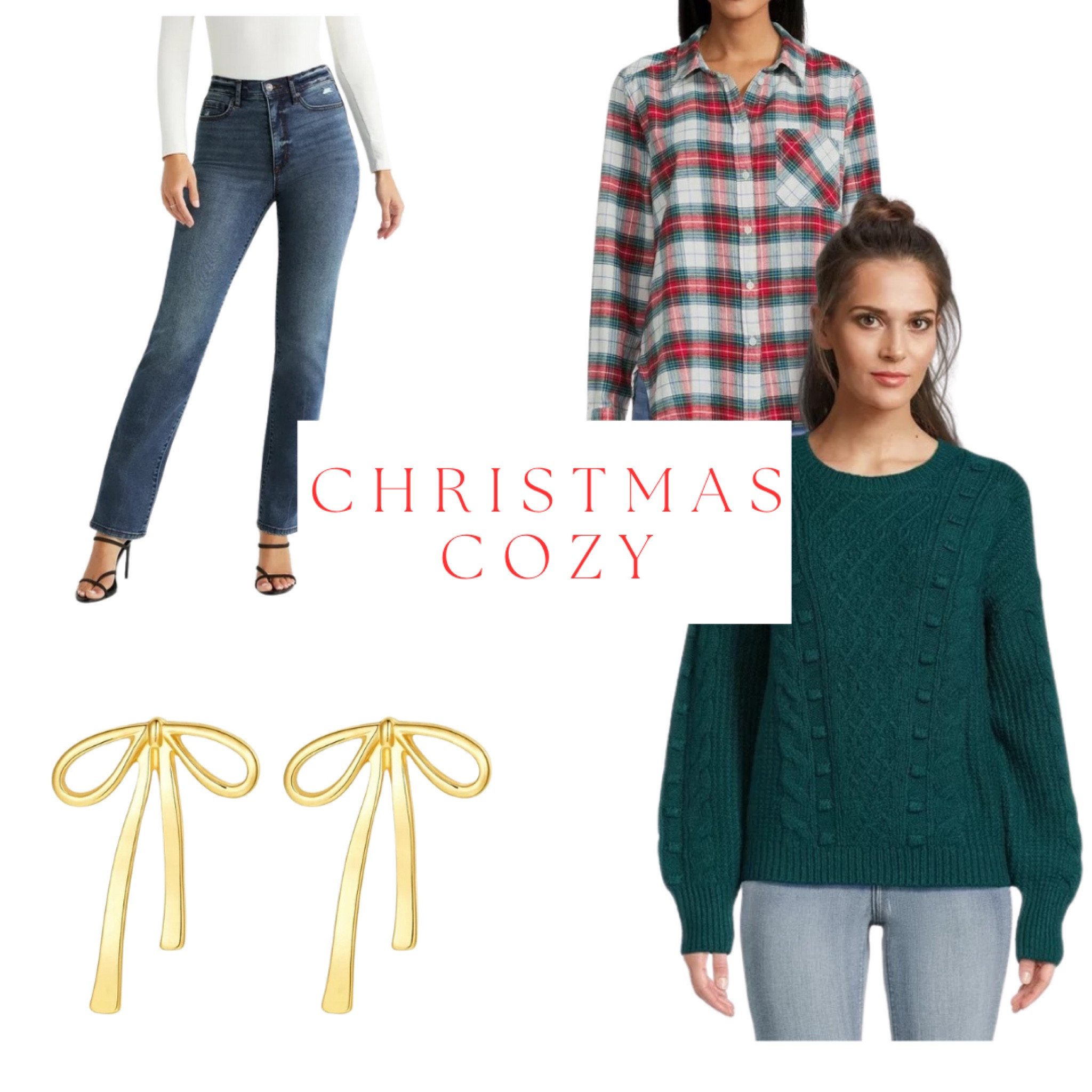 Christmas OOTD. Cozy. Walmart outfit. 

#LTKSeasonal #LTKmidsize #LTKHoliday