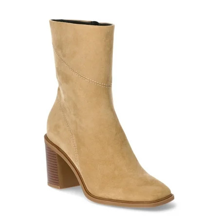 Time and Tru Women s Square Toe Dress Boots | Walmart (US)