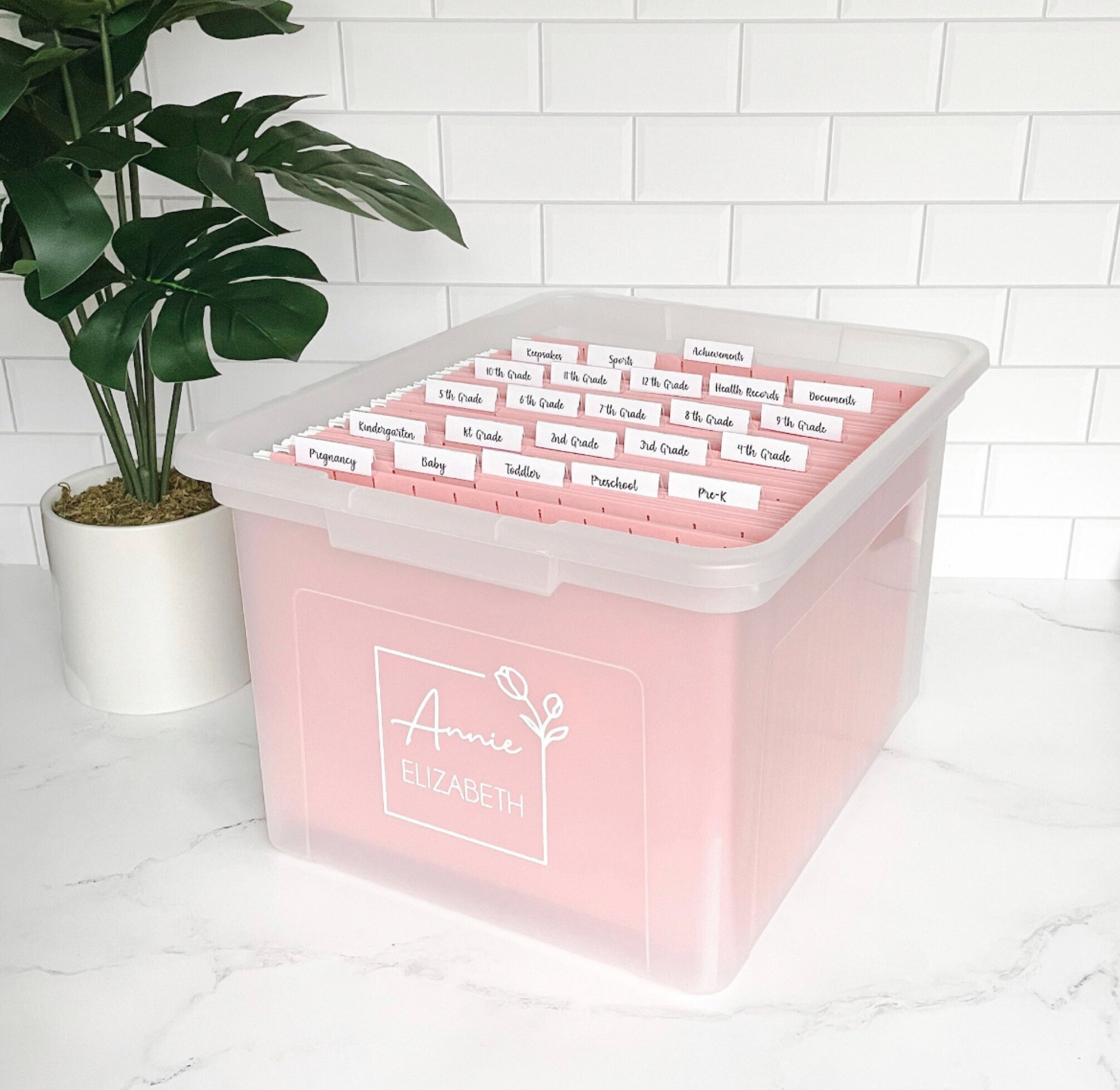 How I organize my kids school work 