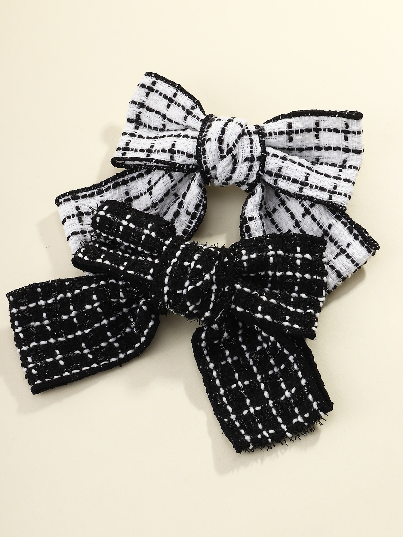 2pcs Plaid Bow Hair Clip | SHEIN