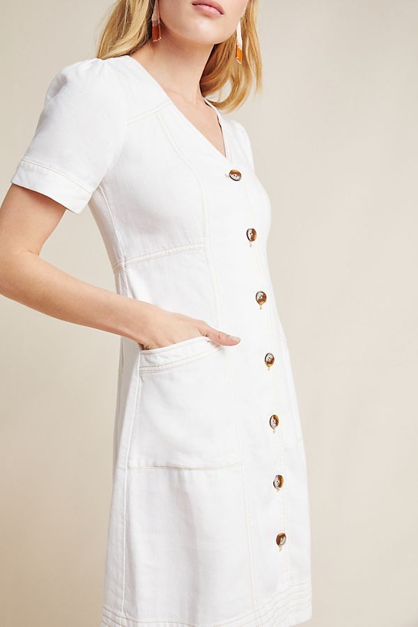 Pilcro Button-Front Dress | Anthropologie (US)