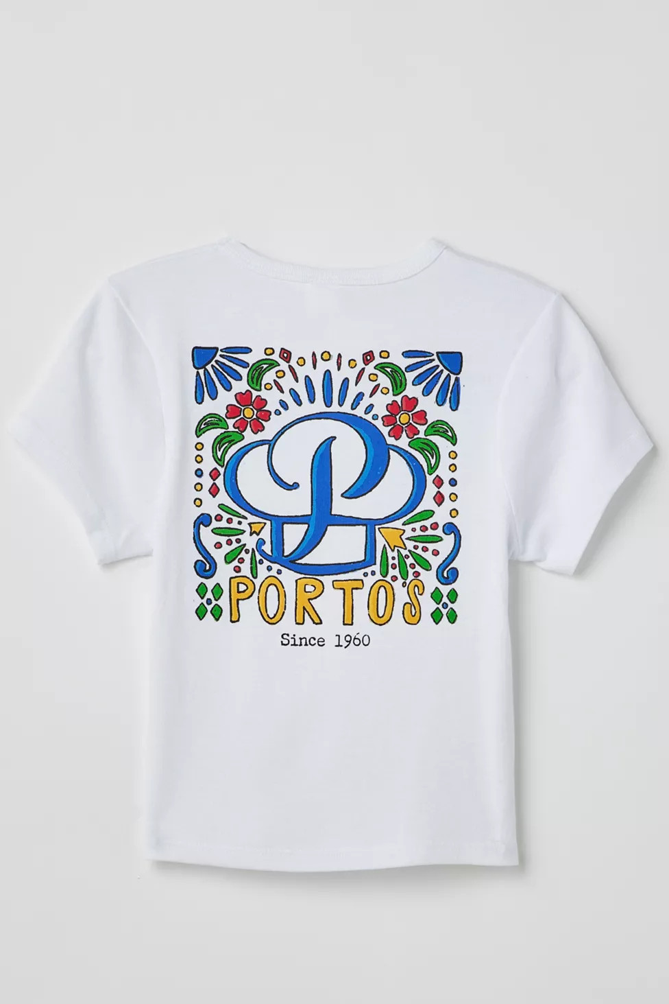 Porto's Bakery & Cafe Tile Ribbed Baby Tee | Urban Outfitters (US and RoW)
