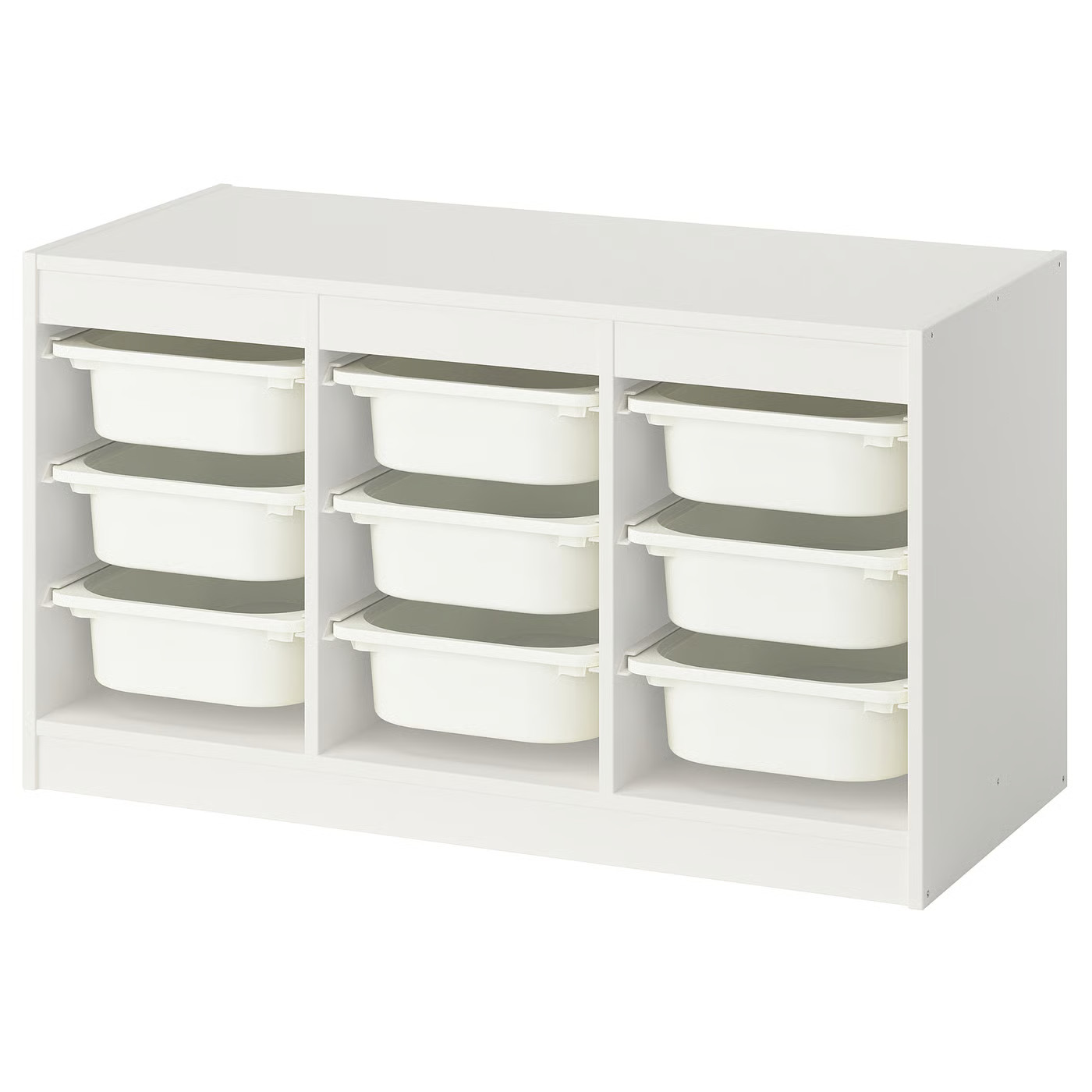 TROFAST Storage combination with boxes, white/white, 39x17 3/8x22 " | IKEA US