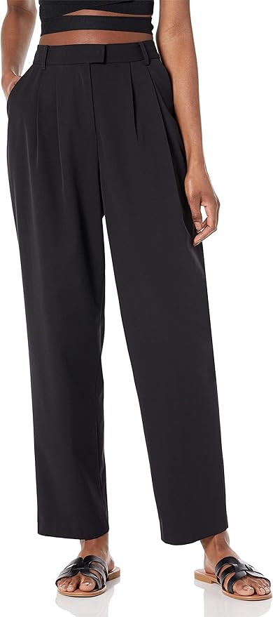 The Drop Women's Dylan Pleated Straight Pant | Amazon (US)