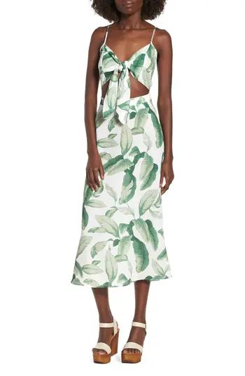 Women's Show Me Your Mumu Moby Tie Maxi Dress, Size X-Small - Green | Nordstrom