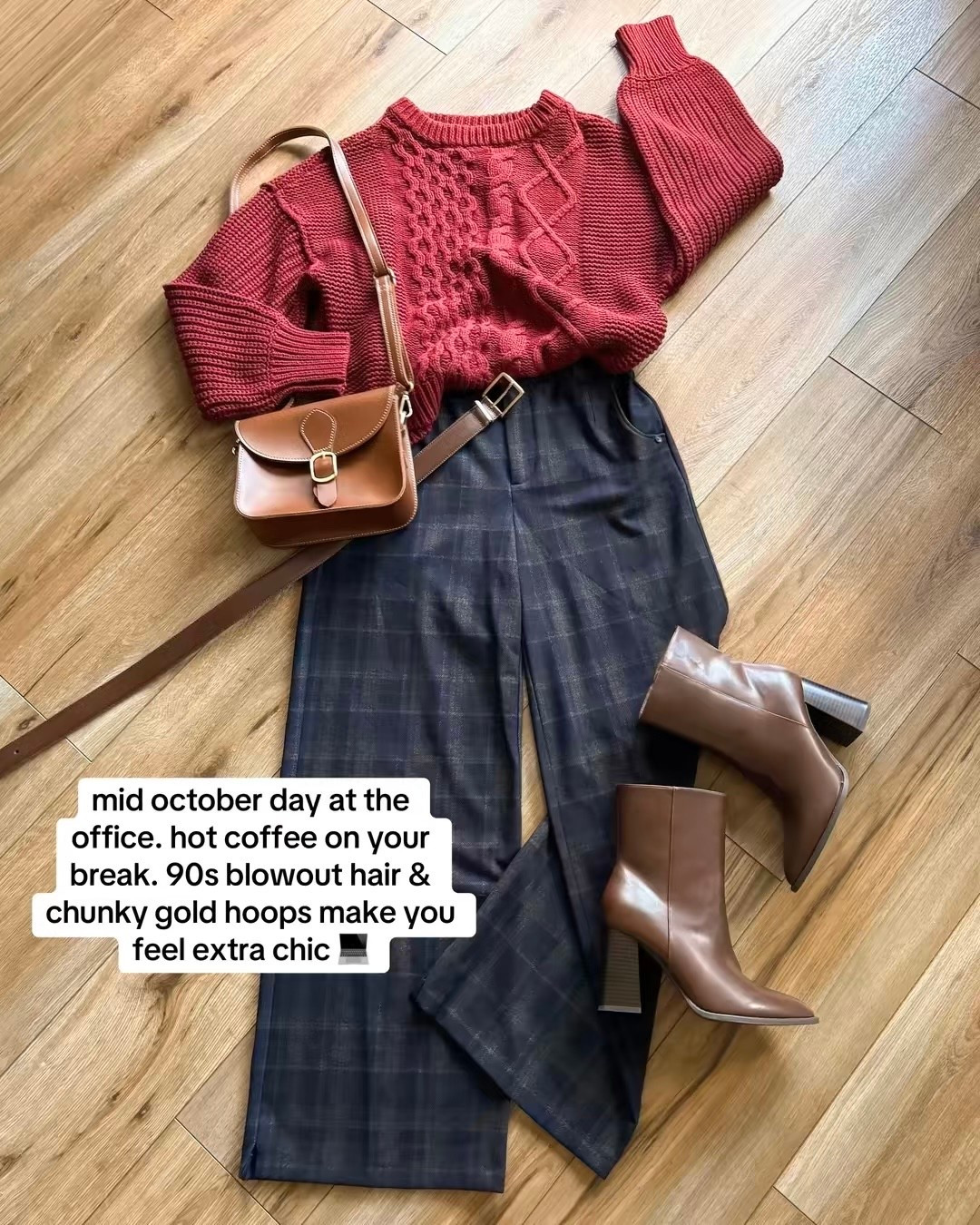 fall work outfits. plaid pants run a little big fyi! sweater is old free people

#LTKSeasonal #LTKSaleAlert #LTKootd