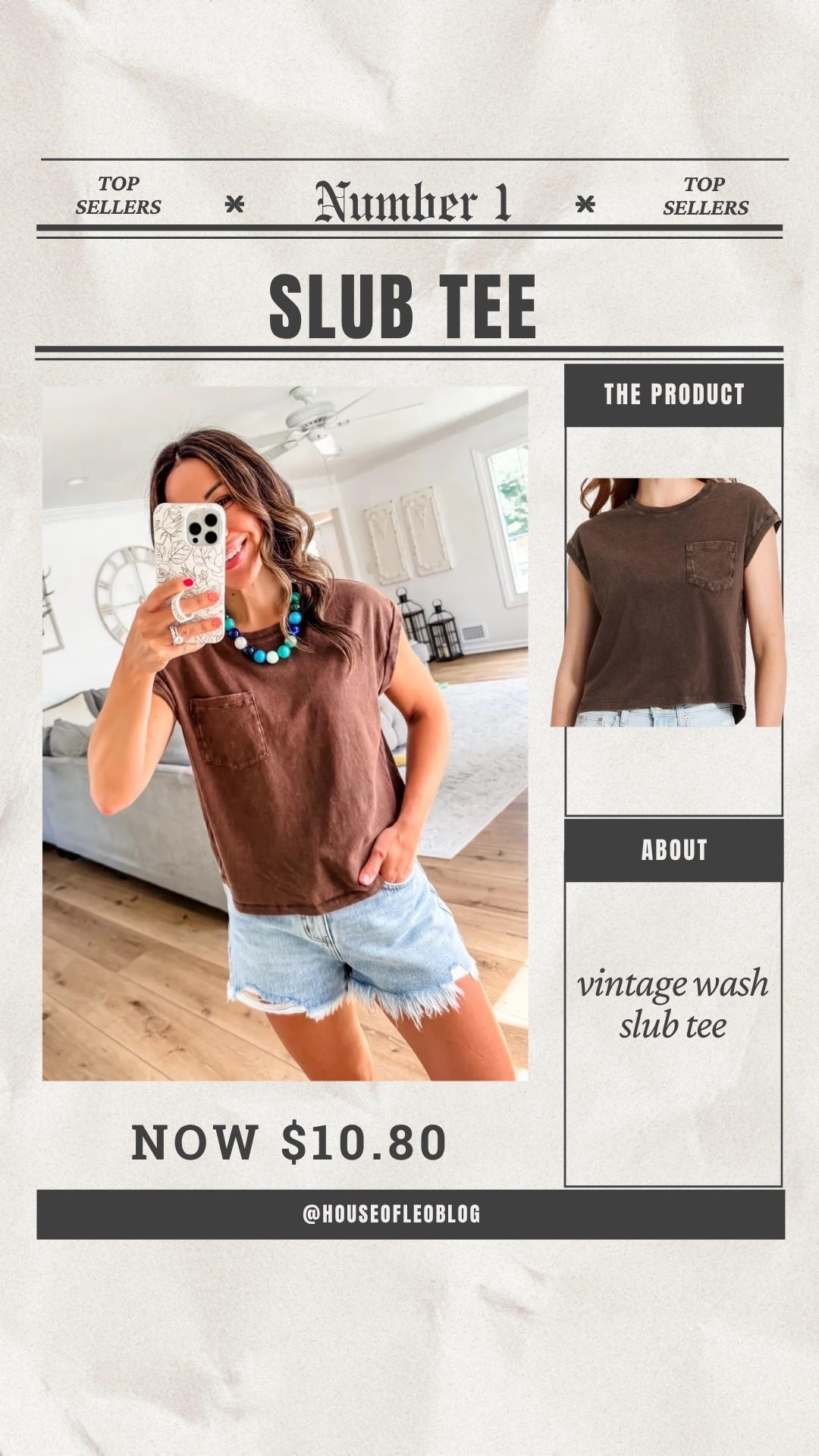 Small brown T-shirt. Denim shorts 2. Target style.

#LTKOver40 #LTKSaleAlert