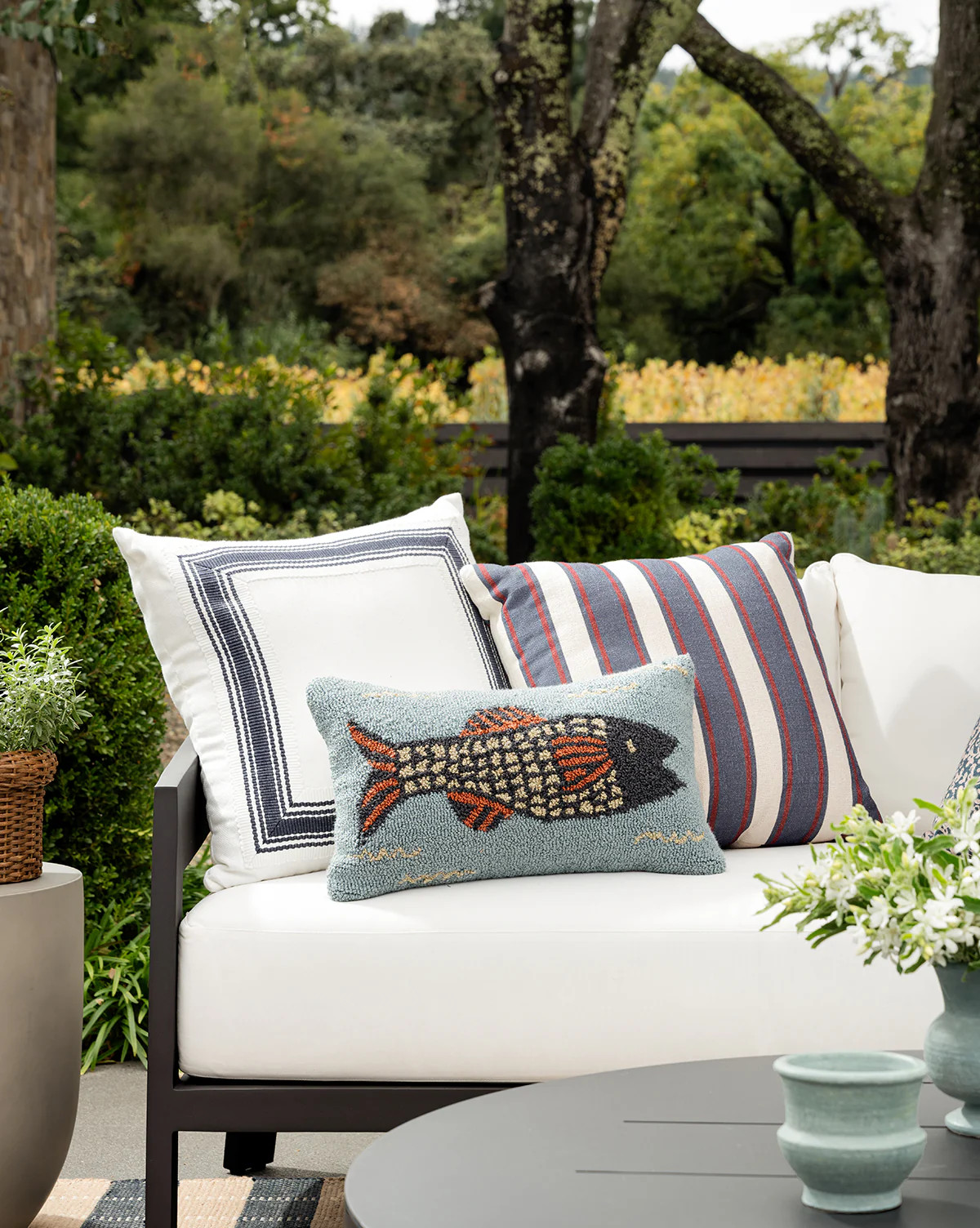 Poisson Indoor/Outdoor Pillow | McGee & Co. (US)