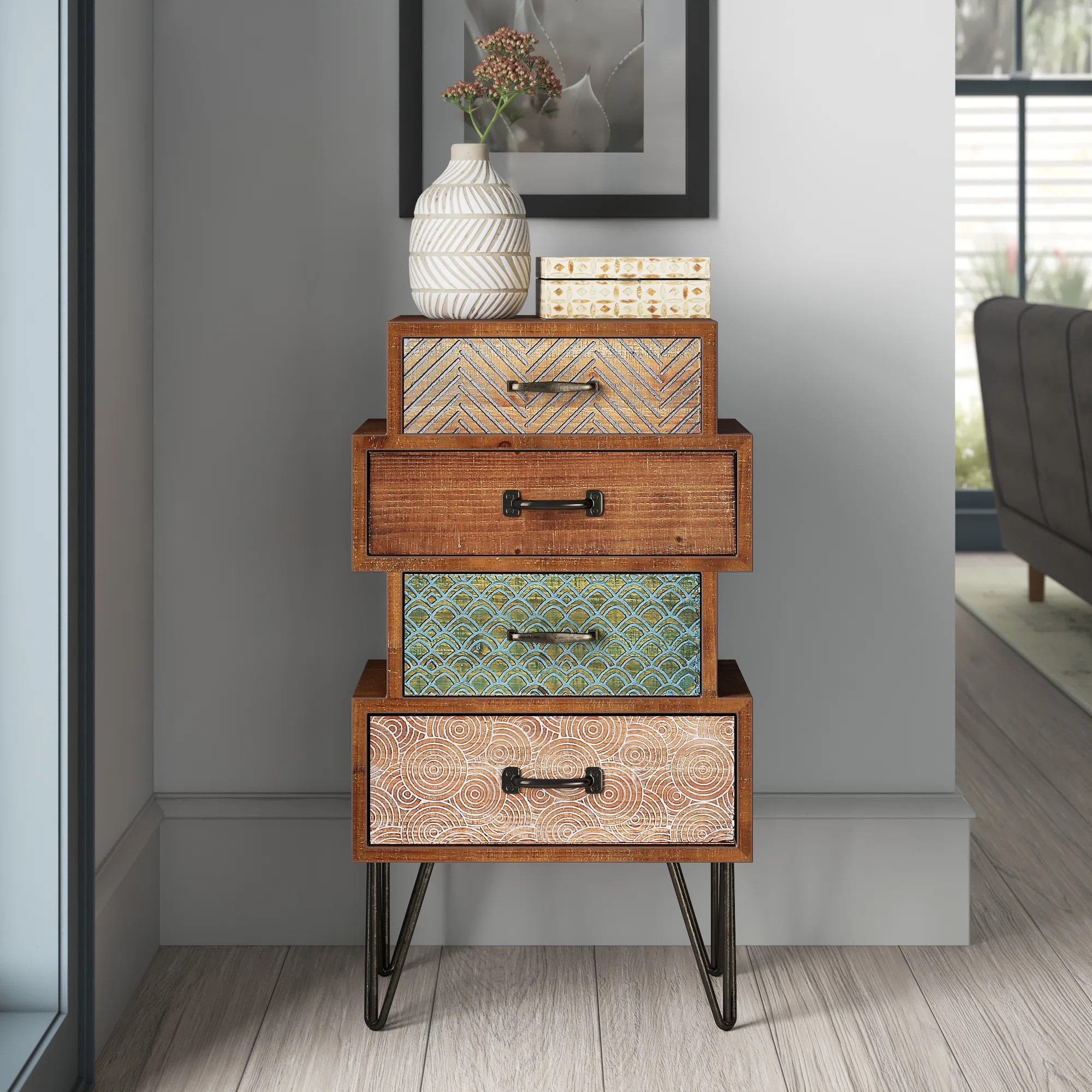 Cayden 33.5"H 4 - Drawer Accent Chest | Wayfair North America