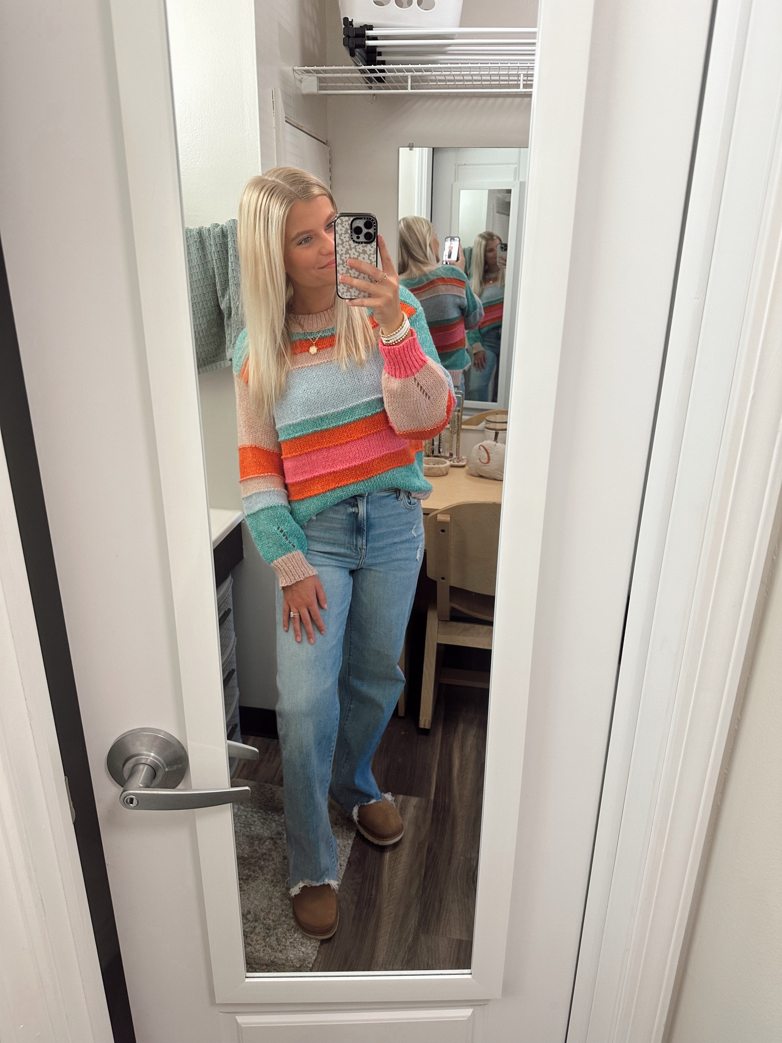 Sweater is Pink Lily, jeans are Buckle, shoes are Ugg, earrings, bracelets, and necklace stack are Amazon! 

#LTKStyleTip #LTKSeasonal