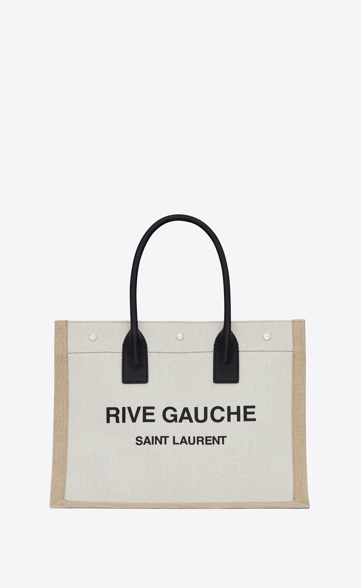 rive gauche Saint Laurent tote with tubular leather handles, an interior zip pocket and three Sai... | Saint Laurent Inc. (Global)