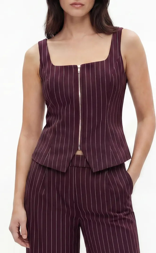 BY DESIGN Fernanda Stripe Zip-Up Top | Nordstromrack | Nordstrom Rack