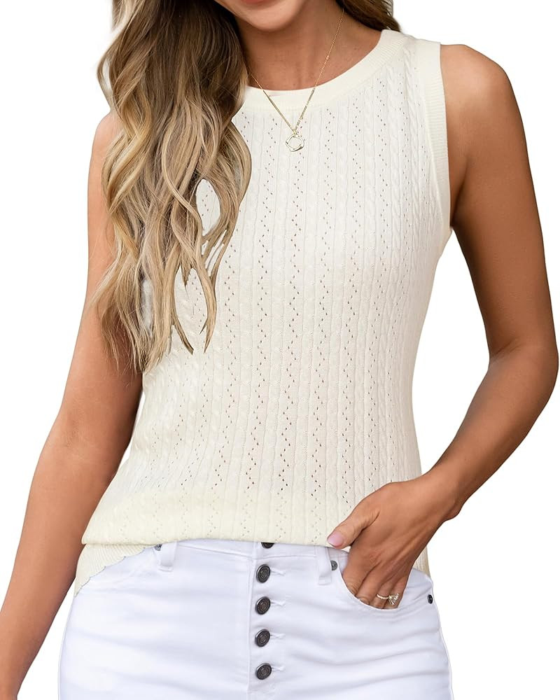 Arach&Cloz Women's Wool Blend Sweaters Non See Through All-Season Business Casual Tank 2026 | Amazon (US)
