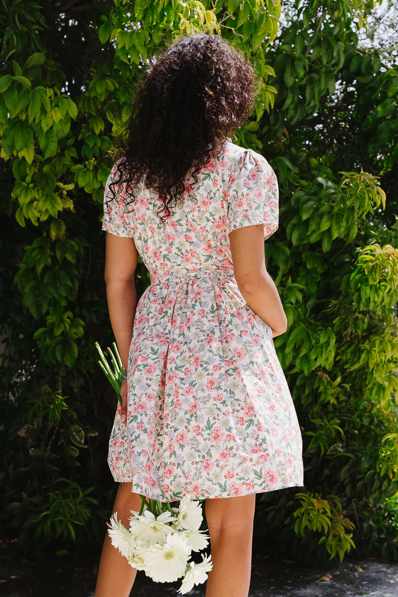 Chelsea Dress in Cream Floral - FINAL SALE | Ivy City Co
