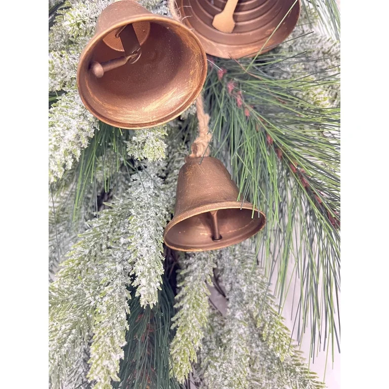 Christmas Bells with Bow Hanging Decor, 28 in, by Holiday Time | Walmart (US)