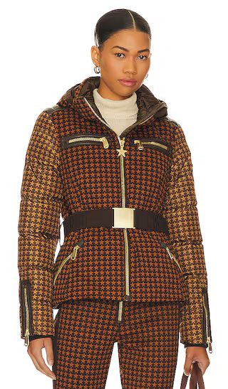 Galaxy Ski Jacket in Dark Brown | Revolve Clothing (Global)
