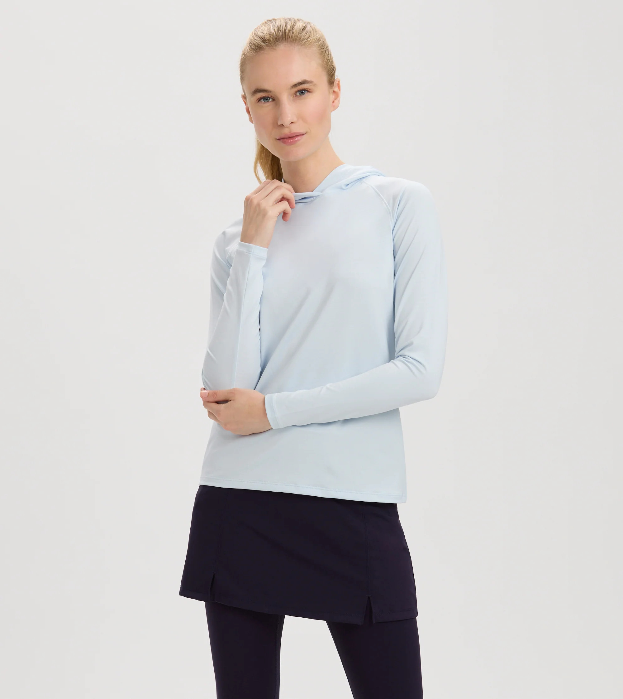 Renwick Performance Solid Hoodie Tee | Renwick Golf