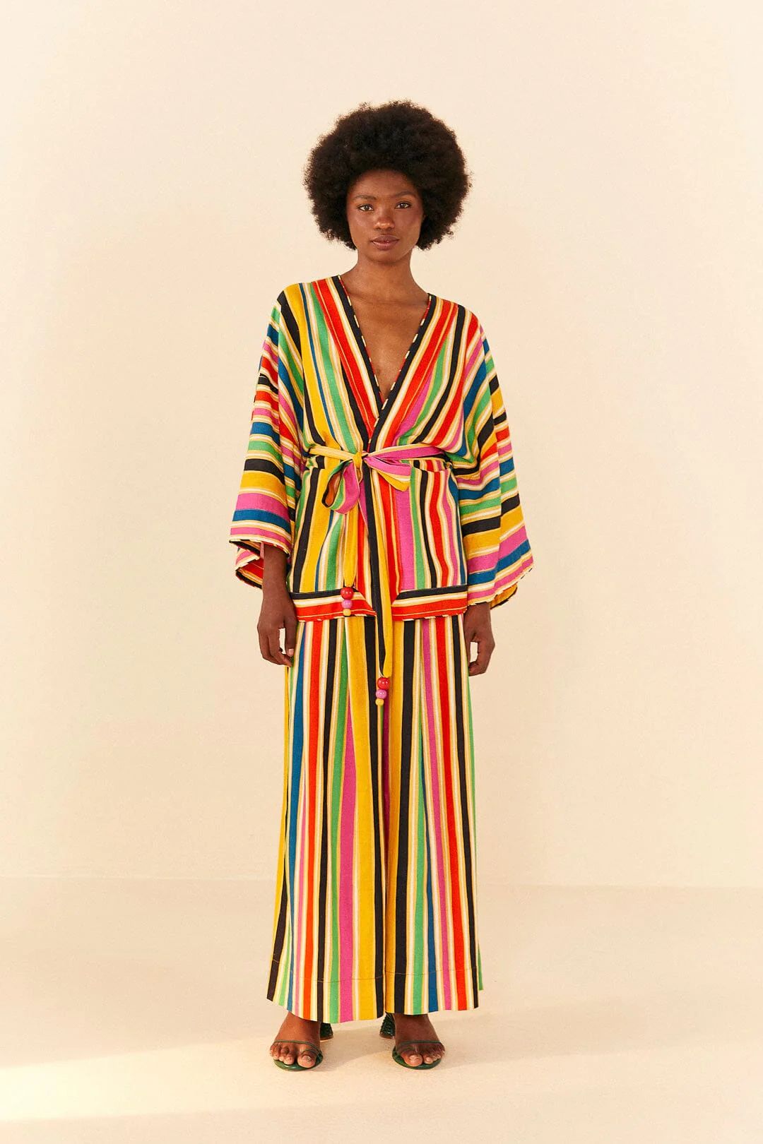 Rainbow Stripes Kimono | FarmRio