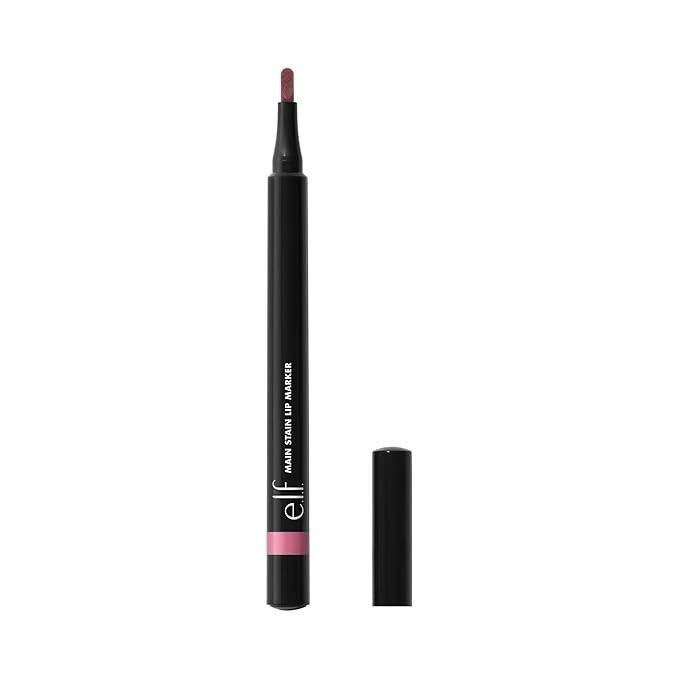 e.l.f. Main Stain Lip Marker, Rose Macaron | Lip Stain Lip Liner, Define, Contour & Fill for Long... | Amazon (US)