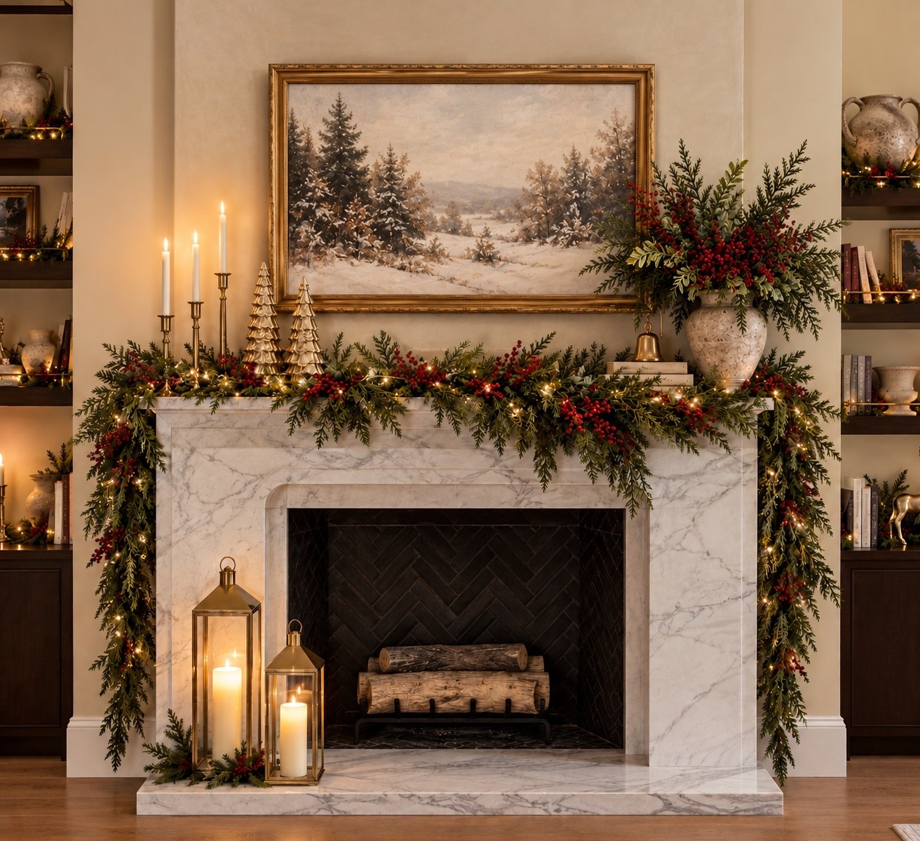 Walmart Christmas living room decor
