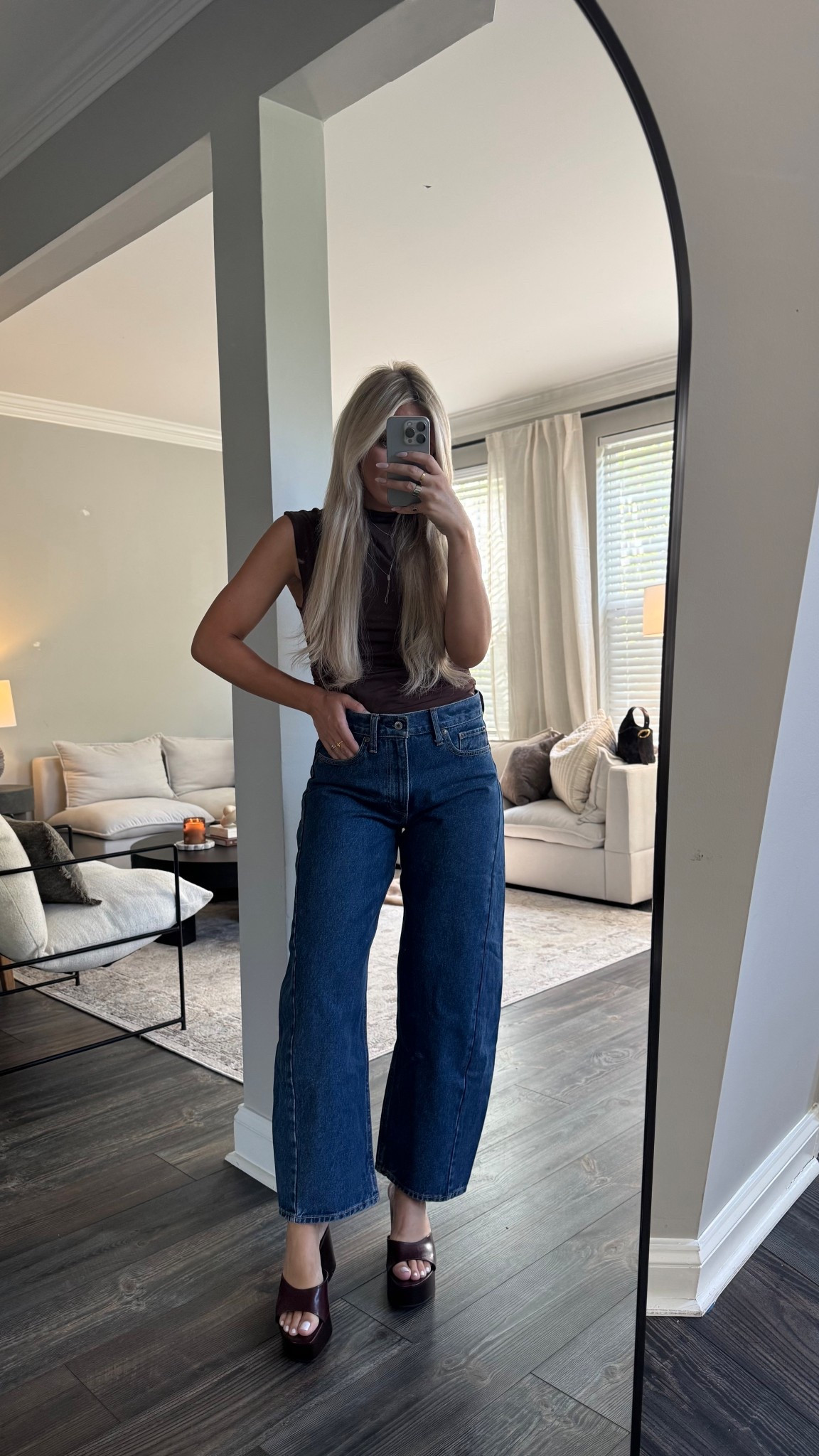 Obsessed with these jeans! Wearing a 27. 

#LTKFindsUnder100 #LTKSeasonal #LTKFallSale