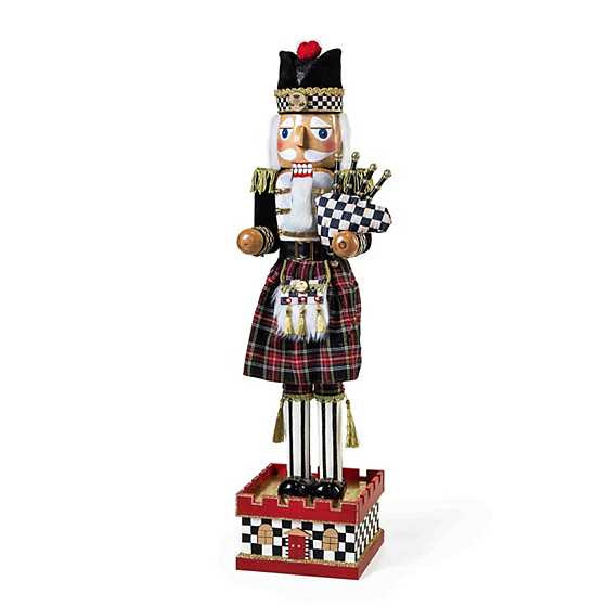 Tartastic Bagpiper Nutcracker | MacKenzie-Childs