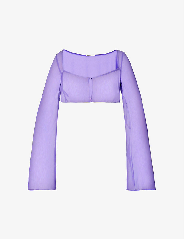 Marseille semi-sheer mesh top | Selfridges