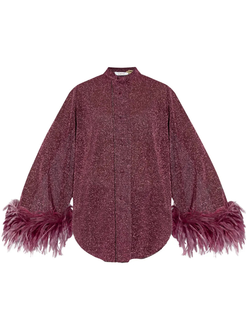 Lumiére Plumage lurex shirt | Farfetch Global