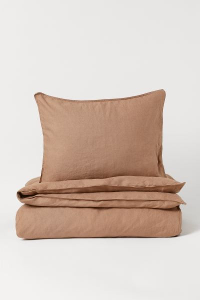 Linen Twin Duvet Cover Set | H&M (US + CA)