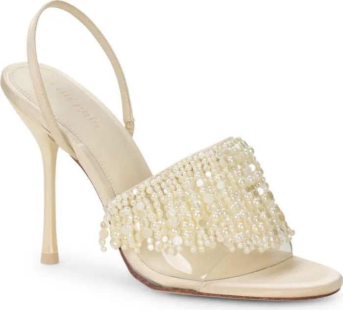 Cassia Imitation Pearl Slingback Sandal (Women) | Nordstrom