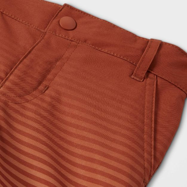 Toddler Boys' Striped Swim Trunks - Cat & Jack™ Brown | Target