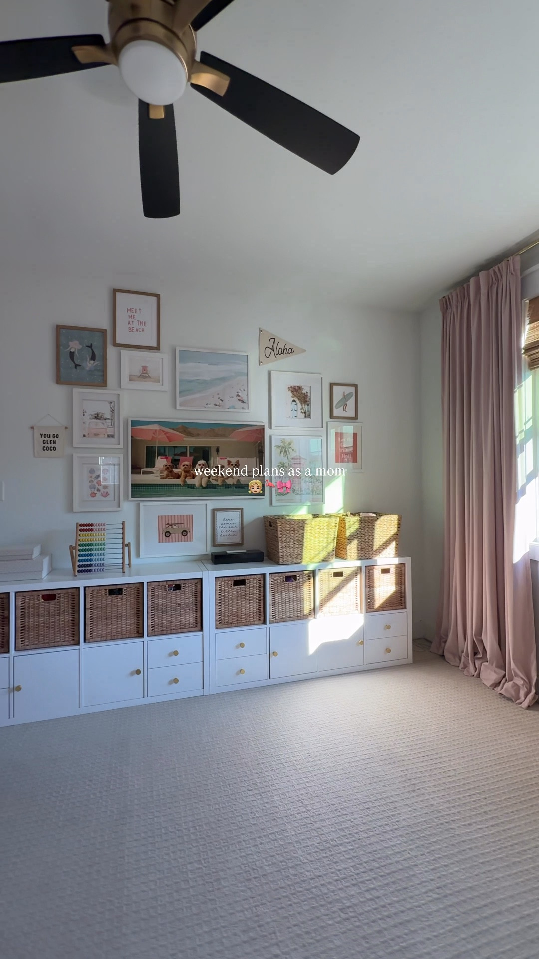 weekend plans as a mom >> 🎀 | nothing better than an organized & refreshed playroom, & this gallery wall 😮‍💨

#playroom #playroomorganization #gallerywall #ikea #playroomideas 

#LTKHome #LTKKids #LTKmomlife