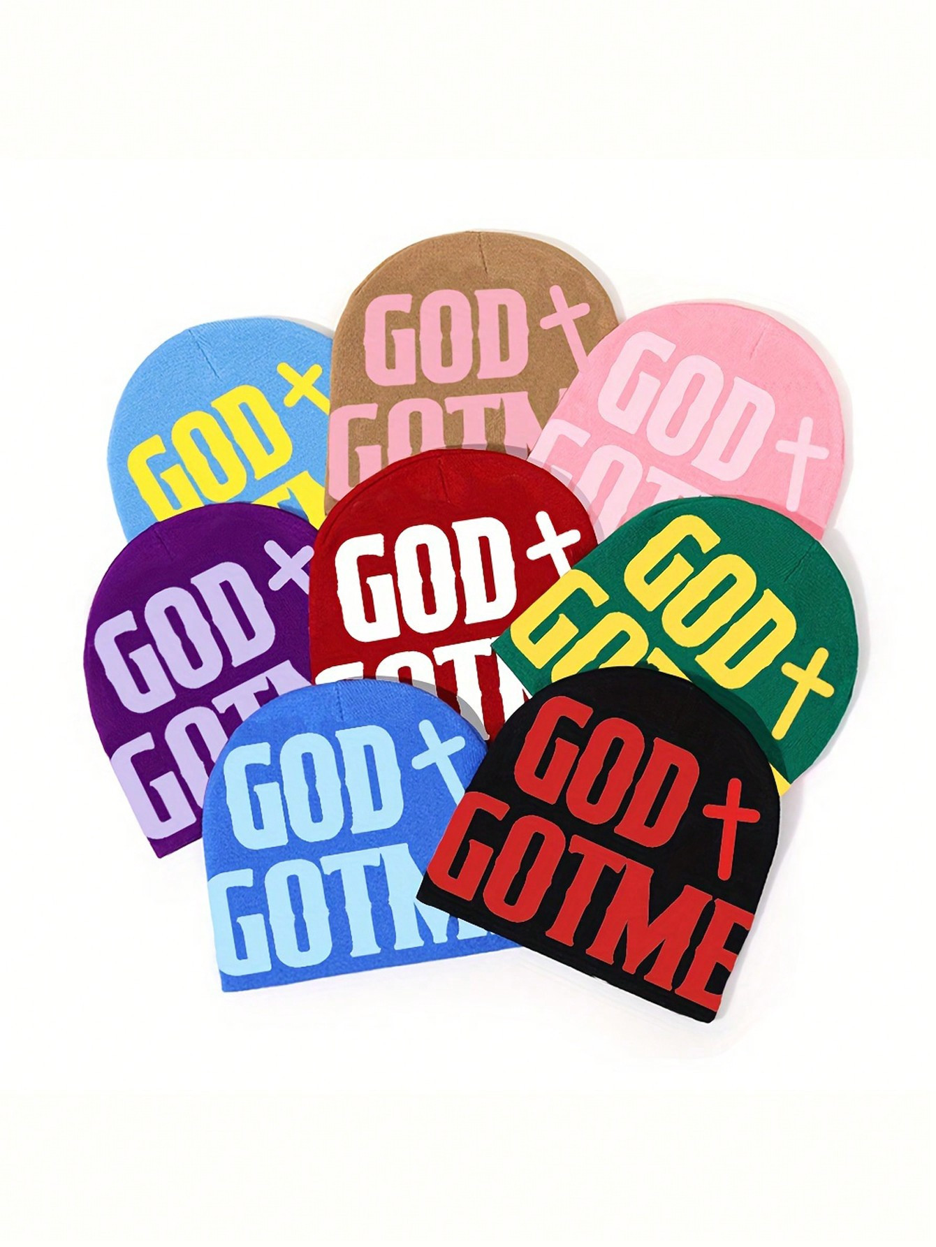 1pc Jacquard Knitted Beanie Hat, British Style Embroidery, Casual And Cute, Warm Winter Headwear | SHEIN