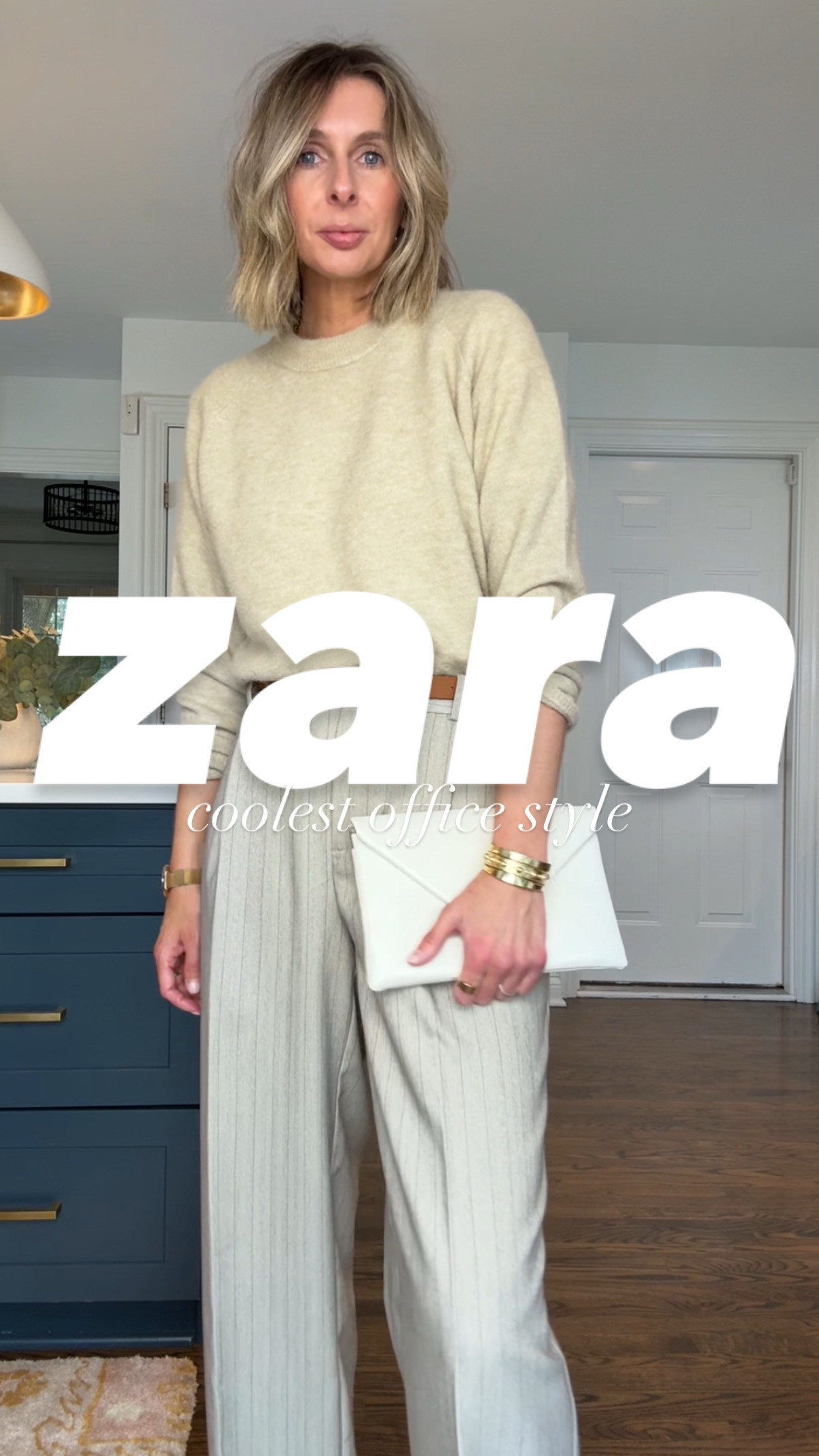 if i worked in an office, zara would be my go to! 

i used just four basic pieces for these looks. a classic white tee. this is my ALL time favorite and it’s only $8!! a GREAT pair of trousers. a classic skirt, this one is beyond amazing! and, a sweater. 

all easy pieces you can wear again and again, both IN and OUT of the office. love the neutral vibe here too. 🤍

sizing...
white tee - medium
sweater - medium
striped pants - small
skirt - small
cropped trench - xs

would you like to see more workwear inspo? let me know in the comments! 


#effortlessstyle #styleover40 #officewear #workwear #workwearstyle #officestyle 

effortless style + daily outfit inspo for over 40s. are you trying to rediscover your style, i got you. want to elevate your everyday looks, i got you. want easy, effortless style, i got you! come follow me @houseofmagpye officewear, workwear, office style, corporate style, style over 40, clothes for the office, boss babe, work outfit.

#LTKWatchNow #LTKWorkwear #LTKMostLoved