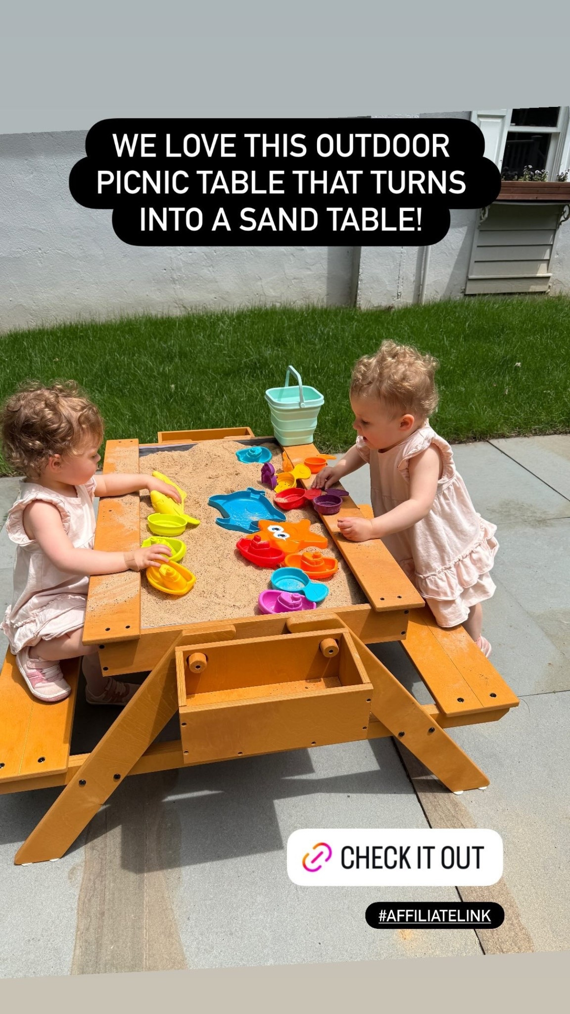 WE LOVE THIS OUTDOOR PICNIC TABLE THAT TURNS INTO A SAND TABLE! #AFFILIATELINK

#LTKSeasonal #LTKKids #LTKFamily