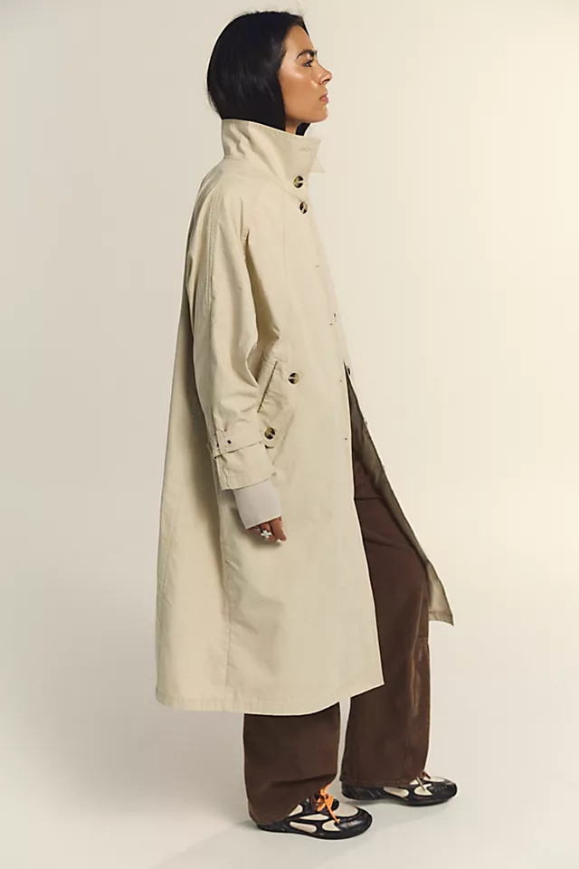 We The Free Drop Down Washed Funnel-Neck Trench | Free People (Global - UK&FR Excluded)