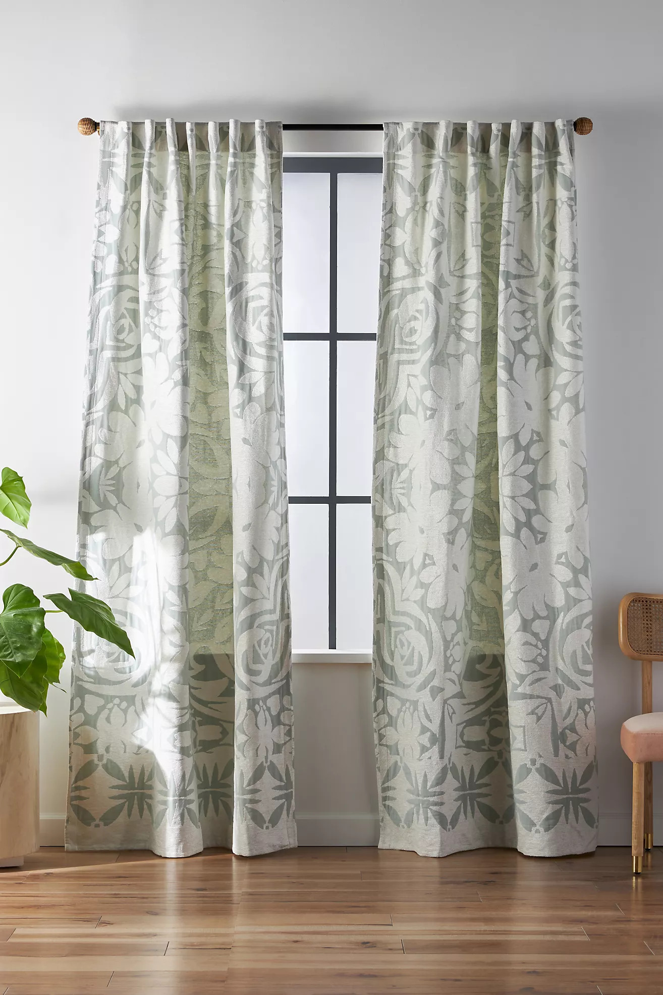 Woven Michelle Curtain | Anthropologie (US)