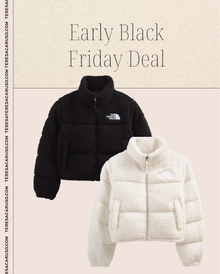 Early Black Friday Deal: North Face fleece jacket 

Black Friday, cyber Monday, Sherpa jacket, north face Sherpa 

#LTKstyletip #LTKsalealert #LTKCyberweek
