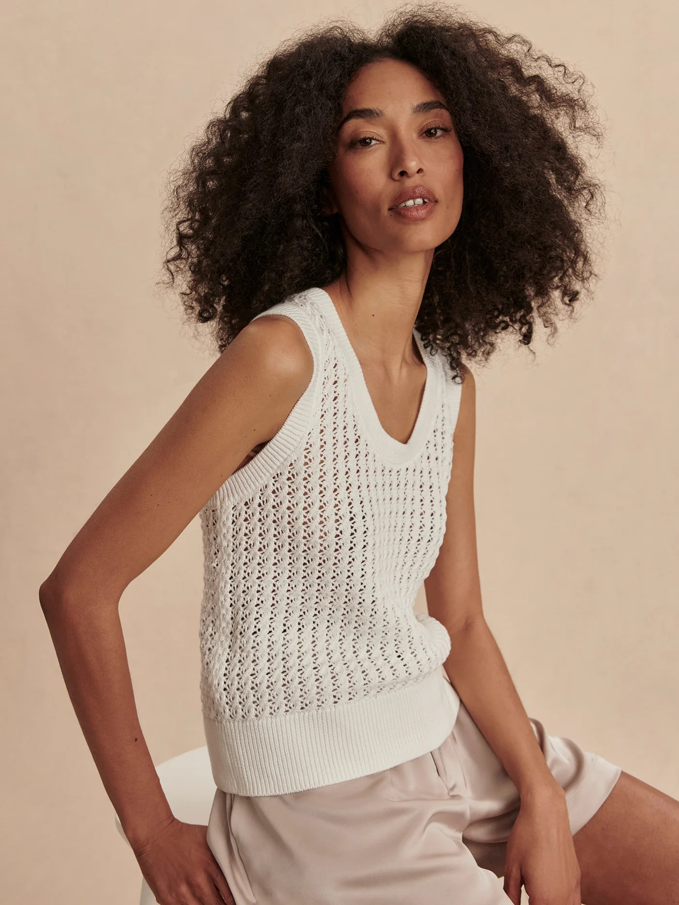 Ferns Open Knit Tank | Varley US