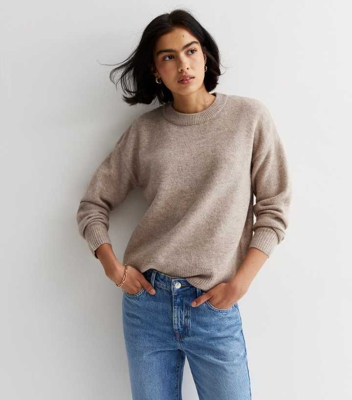 Mink Knit Crew Neck Jumper
						
						Add to Saved Items
						Remove from Saved Items | New Look (UK)