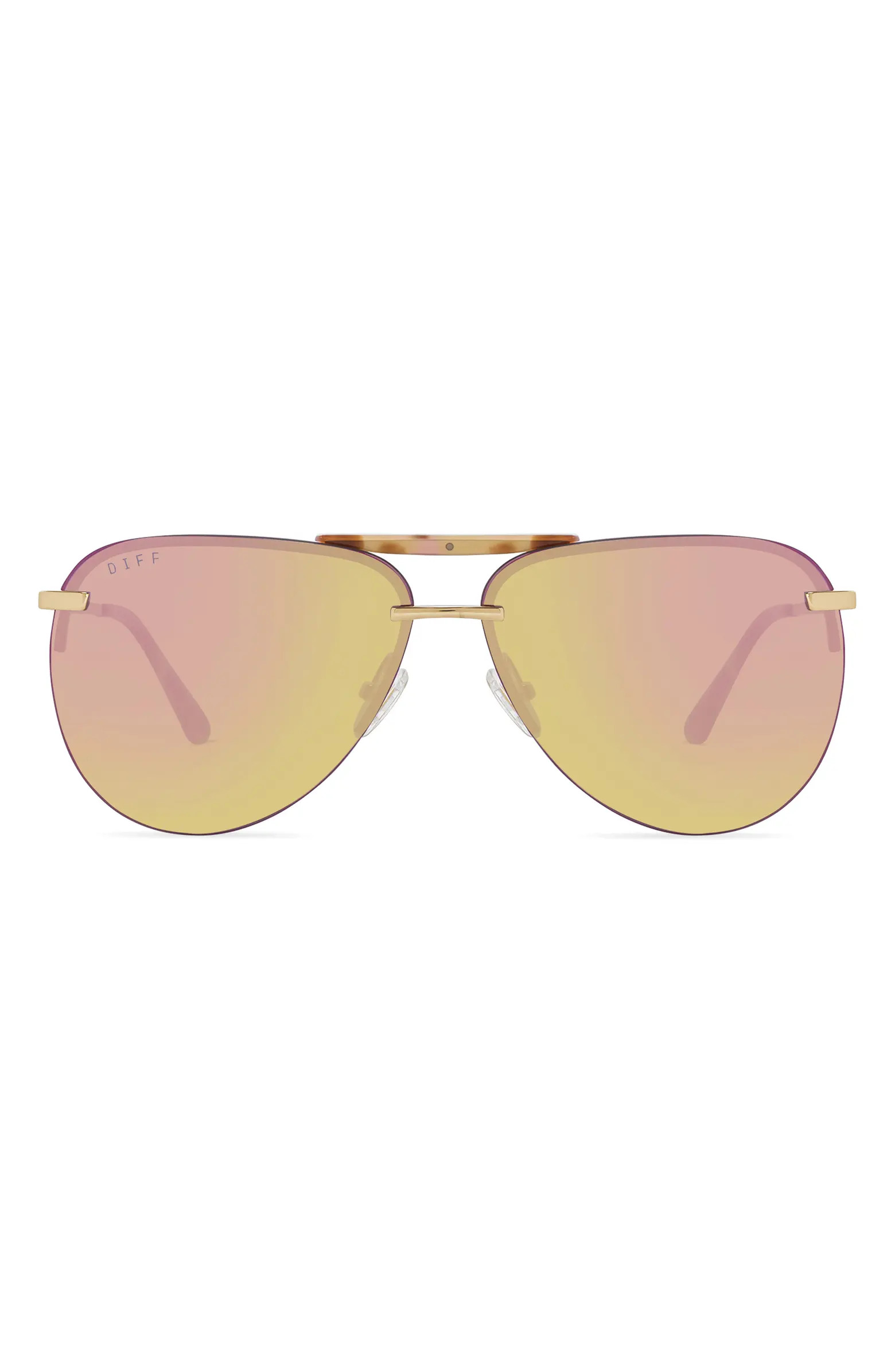 DIFF Tahoe 63mm Oversize Aviator Sunglasses | Nordstrom | Nordstrom