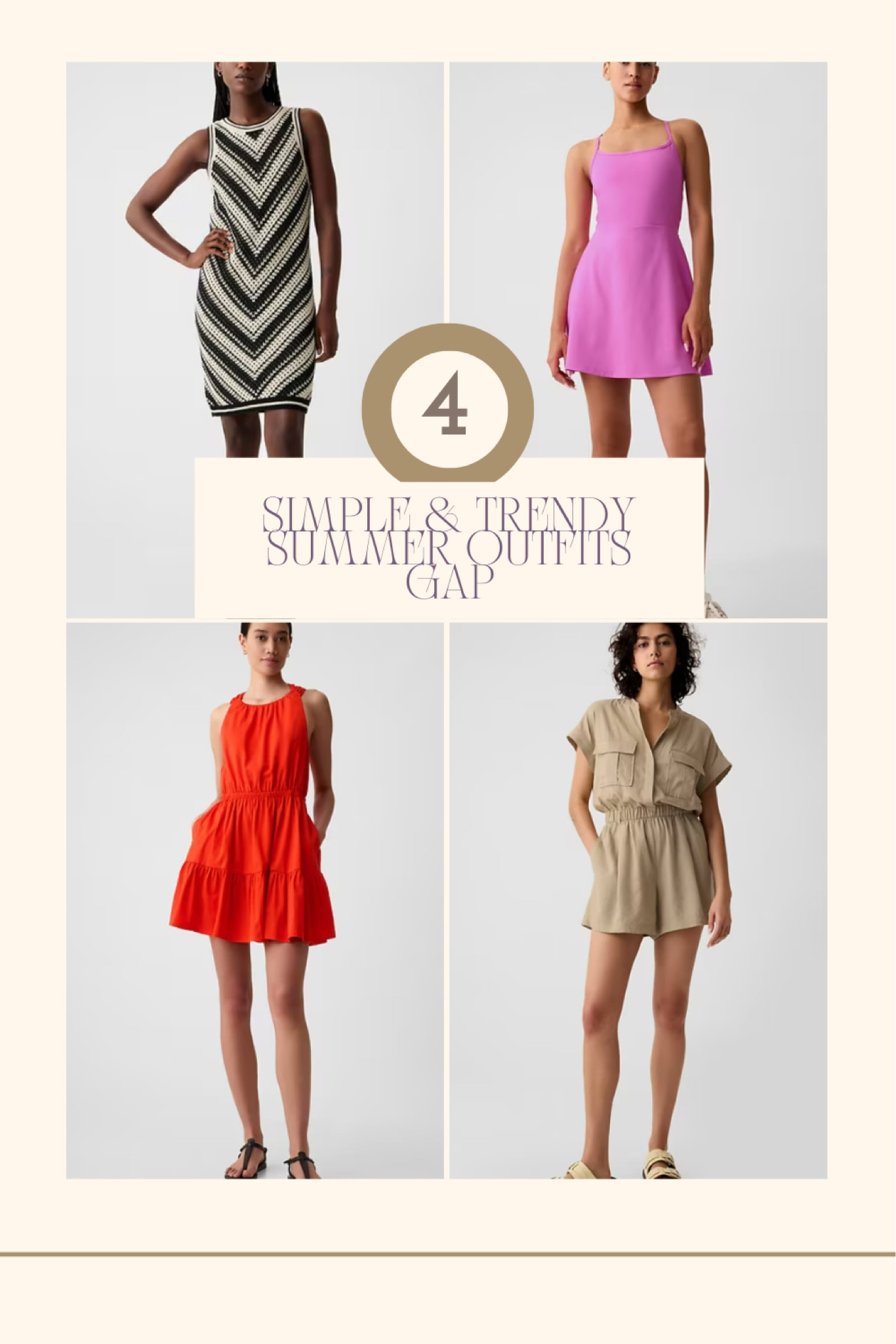 Let me show you 4 simple and trendy summer outfits from GAP! 

#LTKStyleTip #LTKTravel #LTKFindsUnder50