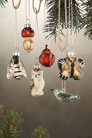 Wildlife Ornaments, Set of 6 | Anthropologie (US)