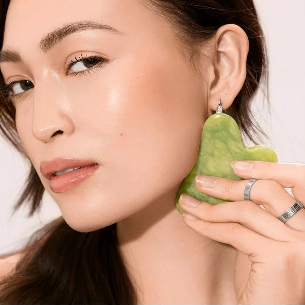 EcoTools Facial Jade Roller and Gua Sha Stone Duo, 100% Jade, Skincare Tool, 2 Piece Set | Walmart (US)