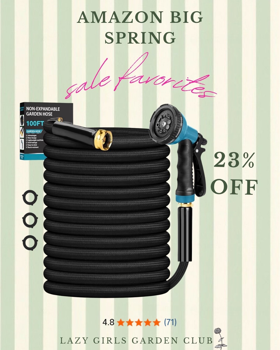 This garden hose is 23% off for the Amazon big spring sale!

#LTKSaleAlert #LTKHome #LTKSeasonal